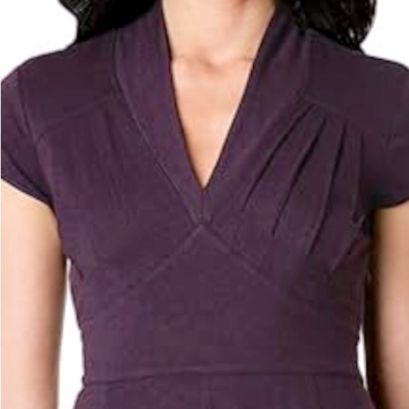 eShakti Deep Purple Blue Sleeveless Sheath Maxi Dress Large 14 - Picture 5 of 16